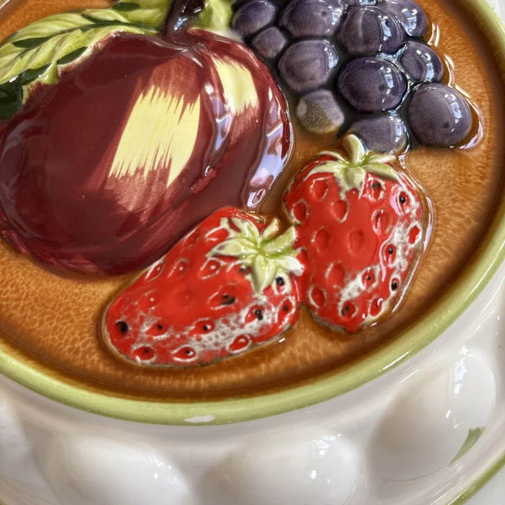 Vtg‎ Gailstyn-Sutton Towle Ceramic Jello Mold Fruit Cottage Core Granny Japan